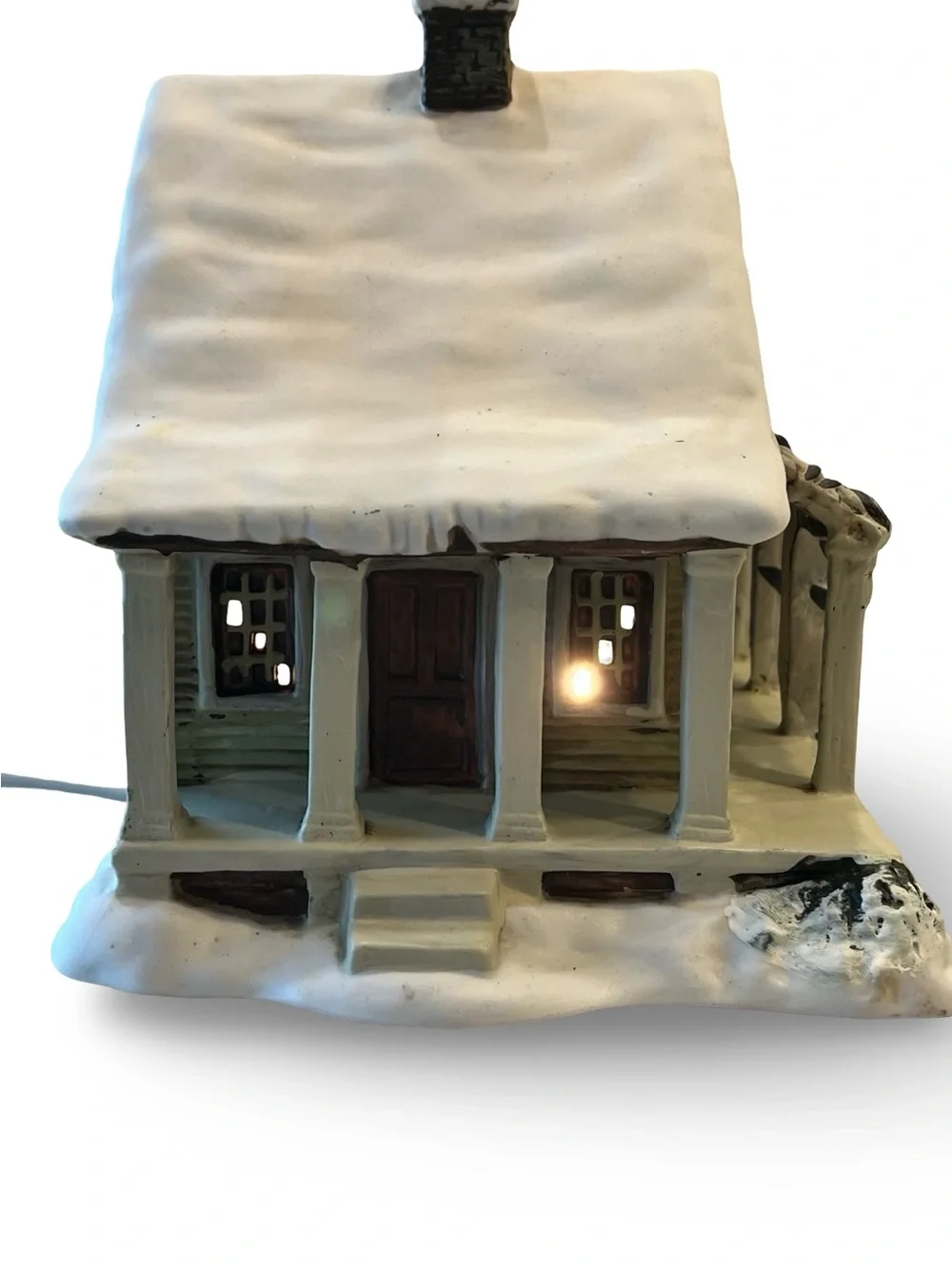 Currier & Ives Collection The Old Farm House  Holiday Collectible Light Up House